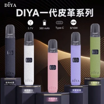DIYA 叮啞皮革主機｜RELX 一代兼容電子煙・雙功率可調・高質感台灣現貨