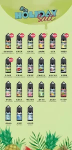 假日鹽煙油 30ML/35MG 進口電子煙油推薦 海外精品丁鹽小煙油，35mg高濃度尼古丁鹽體驗