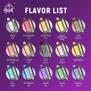 喜貝 Hebat 10000 PUFFS 拋棄式電子煙 | 高續航一次性電子煙 電子煙推薦 8 喜貝 Hebat 10000 PUFFS 一次性電子煙 電子煙推薦