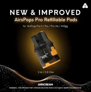 AIRSCREAM AirsPops Pro II 是 AIRSCREAM 為進階玩家打造的專業級注油小煙主機