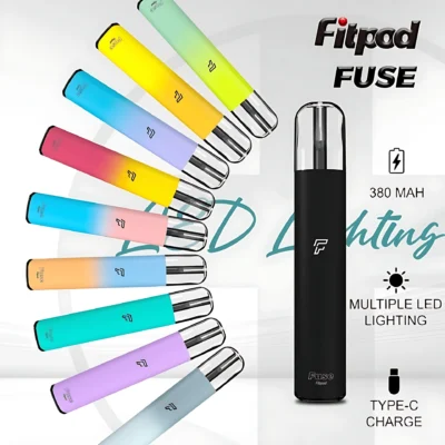 FITPOD Fuse 電子煙主機｜RELX 4/5/6代煙彈通用・氣動設計・呼吸彩燈・現貨
