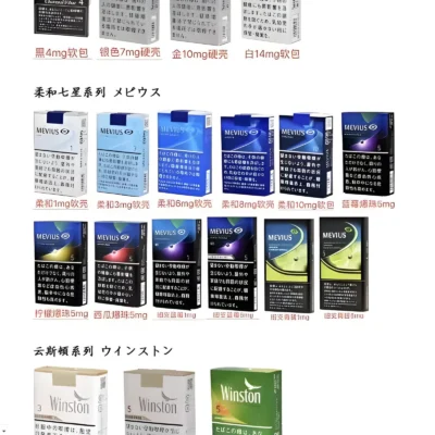 日版香煙嚴選｜七星、駱駝、梅比烏斯、和平・原裝進口・711現貨供應