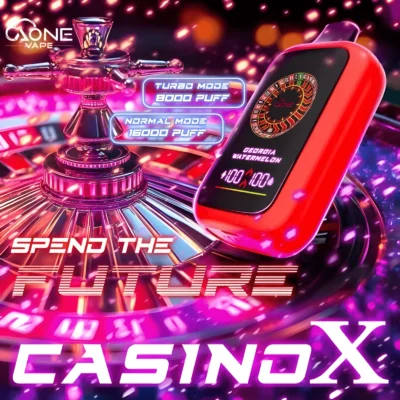 【AONE VAPE CasinoX 賭場系列萬口神器】智能螢幕 × 超長續航 6000/16000 口 – 台灣現貨