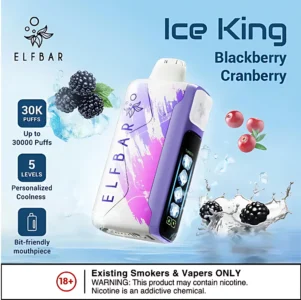 ElfBar Ice King 30000 拋棄式電子煙|5 檔冰度調節・30K 超長續航・王嘉爾同款現貨熱銷 13 elfbar ice king 30000 puffs 拋棄式電子煙