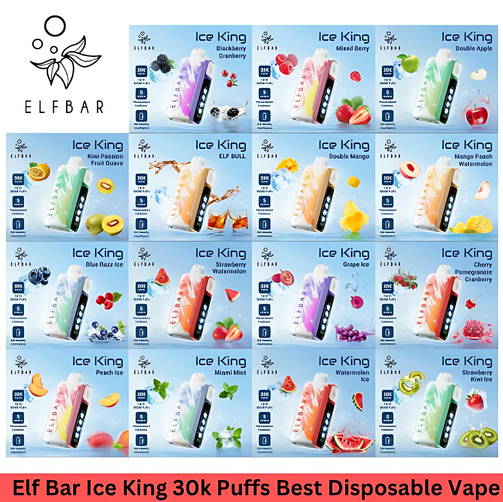 ElfBar Ice King 30000 拋棄式電子煙|5 檔冰度調節・30K 超長續航・王嘉爾同款現貨熱銷 1 ElfBar Ice King 30000 拋棄式電子煙|5 檔冰度調節・30K 超長續航・王嘉爾同款現貨熱銷