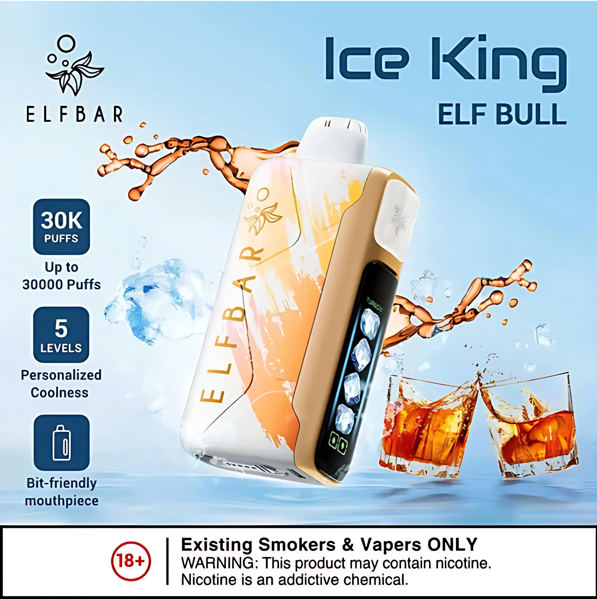 ElfBar Ice King 30000 拋棄式電子煙|5 檔冰度調節・30K 超長續航・王嘉爾同款現貨熱銷 5 ElfBar Ice King 30000 拋棄式電子煙|5 檔冰度調節・30K 超長續航・王嘉爾同款現貨熱銷:圖片 5