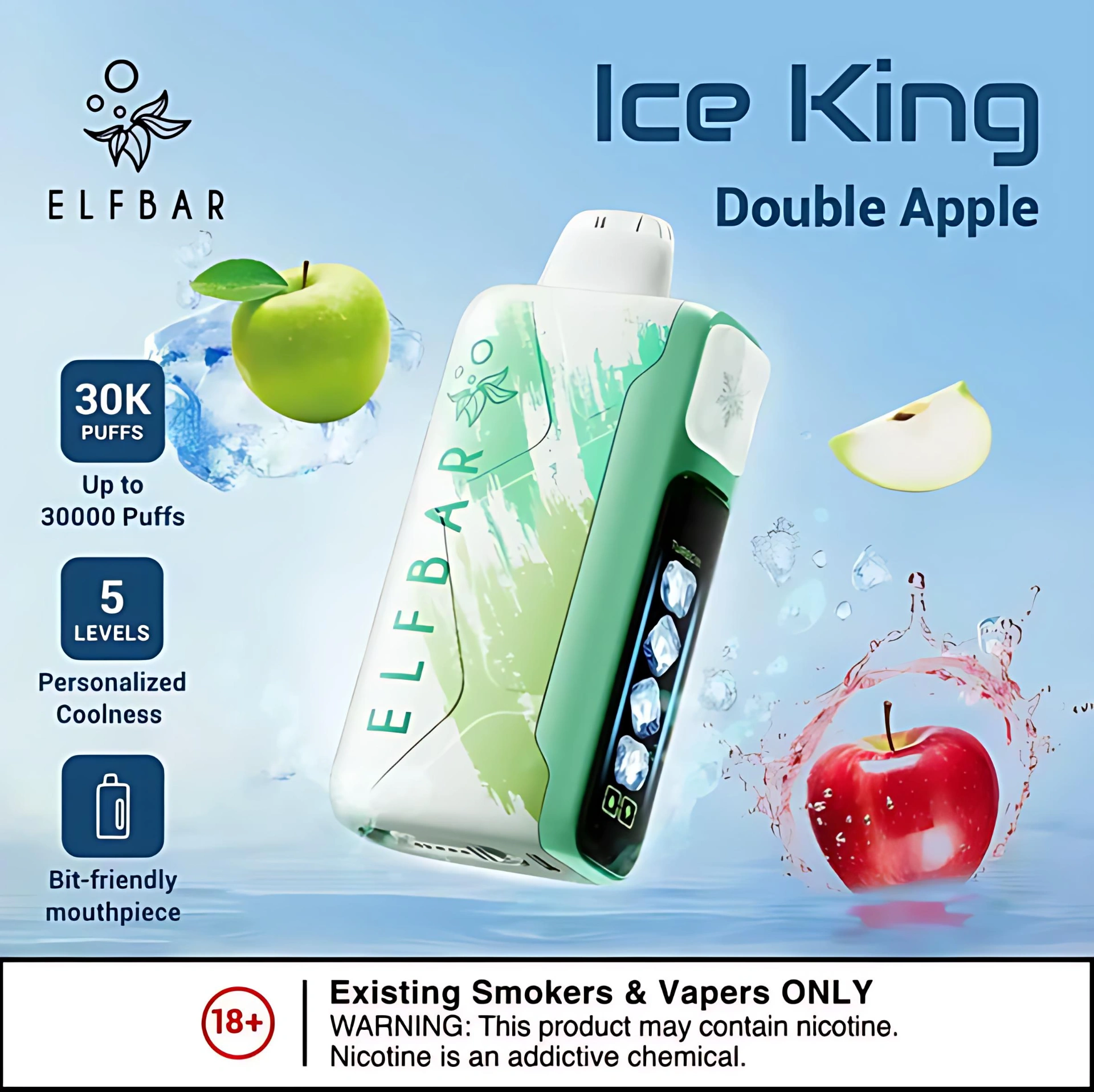 ElfBar Ice King 30000 拋棄式電子煙|5 檔冰度調節・30K 超長續航・王嘉爾同款現貨熱銷 7 ElfBar Ice King 30000 拋棄式電子煙|5 檔冰度調節・30K 超長續航・王嘉爾同款現貨熱銷:圖片 7