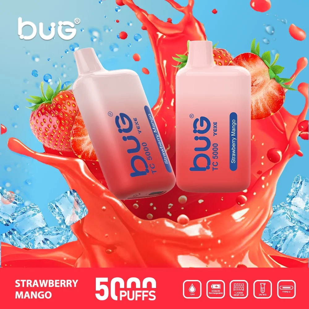 BUG TC 5000 拋棄式電子煙推薦|Mesh霧化核心・真實香氣・超長續航體驗 1 BUG TC 5000 拋棄式電子煙推薦|Mesh霧化核心・真實香氣・超長續航體驗